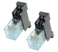 WMYCONGCONG 2 PCS AC 24V Coil DPDT 8 pin relè di potenza elettromagnetica HH52P w/Socket Base (AC 24V)