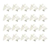 WMYCONGCONG 20 PZ Nylon Control Horns 21x11 mm (4 fori) per RC Aereo Parti Telecomando Schiuma Aereo Elettrico