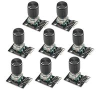 WMYCONGCONG 8 PCS KY-040 360 Gradi Rotary Encoder Modulo Mattone Sensor Board con Cappuccio Manopola per Arduino Micro Controller Uso