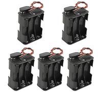 WMYCONGCONG - Confezione da 5 supporti per batteria AA da 1,5 V con connettore a scatto standard e alloggiamento in plastica dura tipo T (6AA)