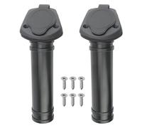 WMYCONGCONG Supporto per canna da pesca in plastica, 2 pezzi, con coperchio per kayak, barca, canoa