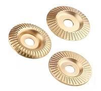 WMYDNXXT 1/3 Pezzi di Mola for smerigliatrice angolare Rotante ad Arco/Piatta/smussata for Legno, Disco in Acciaio al Carbonio, Mola for lucidatura del Legno, Parti di Utensili abrasivi(3pcs-Set)