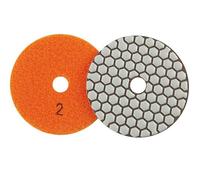 WMYDNXXT 1 Disco abrasivo Flessibile for lucidatura diamantata da 4 Pollici, for Uso a Secco, legante in Resina for Granito, Marmo e Pietra, Strumento abrasivo for la molatura(300 Grit)