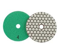 WMYDNXXT 1 Disco abrasivo Flessibile for lucidatura diamantata da 4 Pollici, for Uso a Secco, legante in Resina for Granito, Marmo e Pietra, Strumento abrasivo for la molatura(1000 Grit)