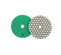 WMYDNXXT 1 tampone diamantato for lucidatura a Secco da 4 Pollici, Disco abrasivo a Grana 50-3000 for lucidatura di Marmo, Granito, Vetro, utensile abrasivo Flessibile(3inch,1000Grit)