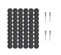 WMYDNXXT 5-100 Pezzi di Dischi abrasivi da Taglio da 32 mm con Mandrini, Mole Abrasive, Accessori for Utensili rotanti for Il Taglio dei Metalli, Lame for seghe(64pcs Set)