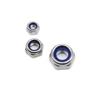 WMYDNXXT M4 M5 M6 M8 M10 M12 M14 M16 304 A2 Acciaio Inossidabile Rotazione inversa Filettatura Sinistra Inserto in Nylon Esagonale Dado autobloccante Dado autobloccante Nylock(10pcs M8)