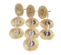 WMYDNXXT Mini Spazzola Rotante in Ottone con Filo di Acciaio Inossidabile da 38 mm for Trapano, lucidatura, Mola, Accessori for Piccole spazzole a Forma di T(Silver)