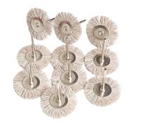 WMYDNXXT Mini Spazzola Rotante in Ottone con Filo di Acciaio Inossidabile da 38 mm for Trapano, lucidatura, Mola, Accessori for Piccole spazzole a Forma di T(Gold)