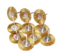 WMYDNXXT Mini Spazzola Rotante in Ottone con Filo di Acciaio Inossidabile da 38 mm for Trapano, lucidatura, Mola, Accessori for Piccole spazzole a Forma di T(Brown)