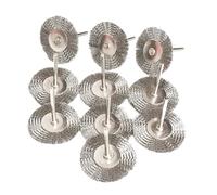 WMYDNXXT Mini Spazzola Rotante in Ottone con Filo di Acciaio Inossidabile da 38 mm for Trapano, lucidatura, Mola, Accessori for Piccole spazzole a Forma di T(Orange)