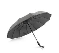 WMYDNXXT Ombrelli Grande Lungo Manico Ombrello Automatico Pioggia Donna Uomo Pieghevole Forte Antivento Ombrello Donna Uomo Parasole(Gray)