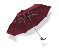 WMYDNXXT Ombrelli Mini Automatico Pieghevole Stile Ombrello Pioggia Donna Antivento Portatile Business Esterno Ombrelli Parasole Uomo(Red)