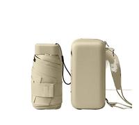 WMYDNXXT Ombrelli Mini Portatile Compatto Tascabile Ombrello for Le Donne Leggero Pieghevole Protezione Solare Sole e Pioggia Piccolo Sacchetto di Carta ombrelli(Beige)
