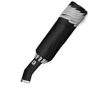WMYDNXXT Ombrelli Ombrello Completamente Automatico con retromarcia e Striscia Riflettente Ombrello Pieghevole for Donne e Uomini(Schwarz)