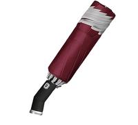 WMYDNXXT Ombrelli Ombrello Completamente Automatico con retromarcia e Striscia Riflettente Ombrello Pieghevole for Donne e Uomini(Red)