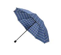 WMYDNXXT Ombrelli Pieghevoli Ombrello a Quadri ingrandito Ombrello a Tre Pieghe Ombrello Soleggiato Uomo e Donna Business Filato Tinto a Quadri(Blue)