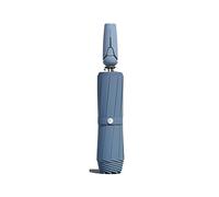 WMYDNXXT Ombrello di Lusso Completamente Automatico con Parasole Antivento a Strisce for Ombrello Pieghevole da Viaggio(Blue)