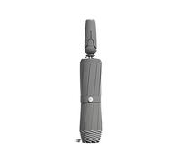 WMYDNXXT Ombrello di Lusso Completamente Automatico con Parasole Antivento a Strisce for Ombrello Pieghevole da Viaggio(Gray)