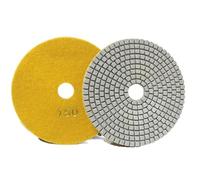 WMYDNXXT Tampone Flessibile for lucidatura diamantata da 5 Pollici e 125 mm, Disco for levigatura a Secco e a Umido, tampone in Granito, Grana 30/100/150/300/500/800/1000, Utensili abrasivi(Grit 150)