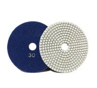 WMYDNXXT Tampone Flessibile for lucidatura diamantata da 5 Pollici e 125 mm, Disco for levigatura a Secco e a Umido, tampone in Granito, Grana 30/100/150/300/500/800/1000, Utensili abrasivi(Grit 30)
