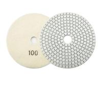 WMYDNXXT Tampone Flessibile for lucidatura diamantata da 5 Pollici e 125 mm, Disco for levigatura a Secco e a Umido, tampone in Granito, Grana 30/100/150/300/500/800/1000, Utensili abrasivi(Grit 100)