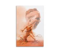 WMYHQL Rafael Nadal - Poster con personaggi, cantante, attore e atleta, stampa su tela, decorazione da parete, decorazione per la casa, 40 x 60 cm, senza cornice, stile 43