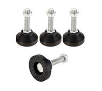 WMYOZDC Piedini regolabili for mobili, cursori metallici rivestiti in nylon filettati, cuscinetti protettivi Componenti di supporto universali M8 M10 M12 4 pezzi(50XM8X80(DXMXH))