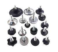 WMYOZDC Vite M10 nel piedino regolabile in altezza, base del piedino for mobili della macchina livellatrice diametro 16/18/20/23/27/28 mm 2/4/8 pezzi(38mm Dia. M10x20mm,4pcs)