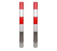 WMYYZYQ Paletto di sicurezza a terra, barriere di parcheggio vialetti, paletti barriera di sicurezza, colonna senza parcheggio, per parcheggi/marciapiedi/piste ciclabili, 120 cm, 2 pezzi