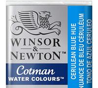 Winsor & Newton Cotman 0301139 - Pittura ad Acquerello con buona trasparenza, Eccellente intensità della Tinta e Buone Caratteristiche di Pittura, Acquerello in Ciotola 1/2 - Blu Celina