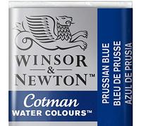 Winsor & Newton 301696 Cotman Colori Acquerello, Viridian, Blu (Prussian Blue), 1.9x1.6x1.1 cm