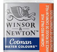 Winsor & Newton 301696 Cotman Colori Acquerello, Viridian, Rosso (Pale Cadmium Red), 1.9x1.6x1.1 cm, 5 unità