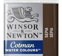 Winsor & Newton 301696 Cotman Colori Acquerello, Viridian, Nero (Sepia), 1 unità (Confezione da 1), 5