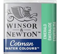 Winsor & Newton 301696 Cotman Colori Acquerello, Viridian, Bianco (Emerald), 1.9x1.6x1.1 cm