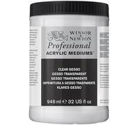 Winsor & Newton Clear Gesso - Vernice acrilica, 1 L