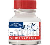 Winsor and Newton WN 1110702 - Flacone di inchiostro per calligrafia, 30 ml, colore: Bianco