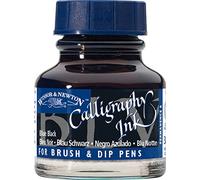Winsor & Newton Calligraphy 1111034 - Bottiglia di inchiostro da 30 ml, colore: Blu e Nero