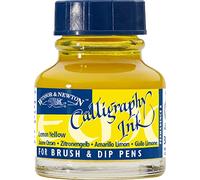 Winsor & Newton Calligraphy 1111345 - Flacone di inchiostro per calligrafia, 30 ml, colore: Giallo limone