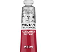 Winsor & Newton Olio Winton 200 ml - Rosso di Cadmio Scuro Imitazione