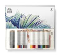 SET 45PZ. MATITE COLORATE WINSOR & NEWTON + BLOCCO + PENNELLO CONFEZIONE SCATOLA