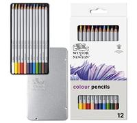 Winsor & Newton Matite - Scatola in Metallo - 12 Matite Colorate