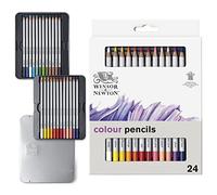 MATITE COLORATE WINSOR & NEWTON SET 24 MATITE PASTELLI COLORATI DISEGNO PENCILS