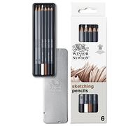 Winsor & Newton – Matite da disegno – Scatola in metallo, confezione da 6
