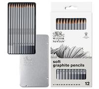 Winsor & Newton Set di matite in grafite 0490007 in 12 durezze H, F, HB, B, 2B, 3B, 4B, 5B, 6B, 7B, 8B e 9B