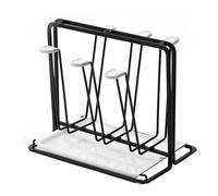 WNBFTTK Porta Tazze 6 Bottle Dish Drainer Metal Holder, Drip Rack For Vessels With Tray, For Sodastream, Air Up, Avent