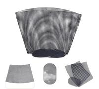WNBFTTK Rete Plastica Accessori for Borse Sacchetto di plastica Griglia a Rete Robusta Borsa Tela Nera Bianca Fogli Filato Artigianato Maglia Parti for(Black Small Grid)