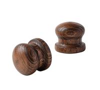 WNBFTTK Terminale Tenda Bastone Testa for Asta for Tenda in Legno massello, Rotonda, Decorazione, Accessori, Fix The Hat(Color 04)