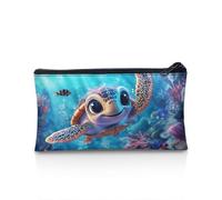 Wnbucioht Astuccio per bambini per la scuola astuccio per bambini astuccio blu oceano tartaruga borsa per ragazzi ragazzi ragazzi torna a scuola portapenne scatola portapenne cancelleria organizer