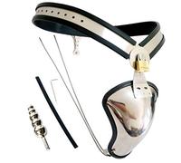 WNBXZ Cintura castita Uomo Plug anale Staccabile in Materiale Metallico di Alta qualità in Acciaio Inossidabile Leggero e Facile da trasportare Giocattoli sessuali Bondage SM 60-150 cm,60cm/70cm